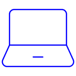 An icon of an open laptop